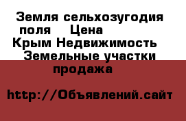 Земля сельхозугодия поля. › Цена ­ 300 000 - Крым Недвижимость » Земельные участки продажа   